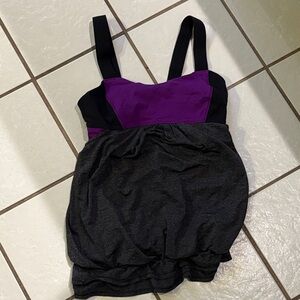 lululemon athletica Purple and Black Sports Bra
